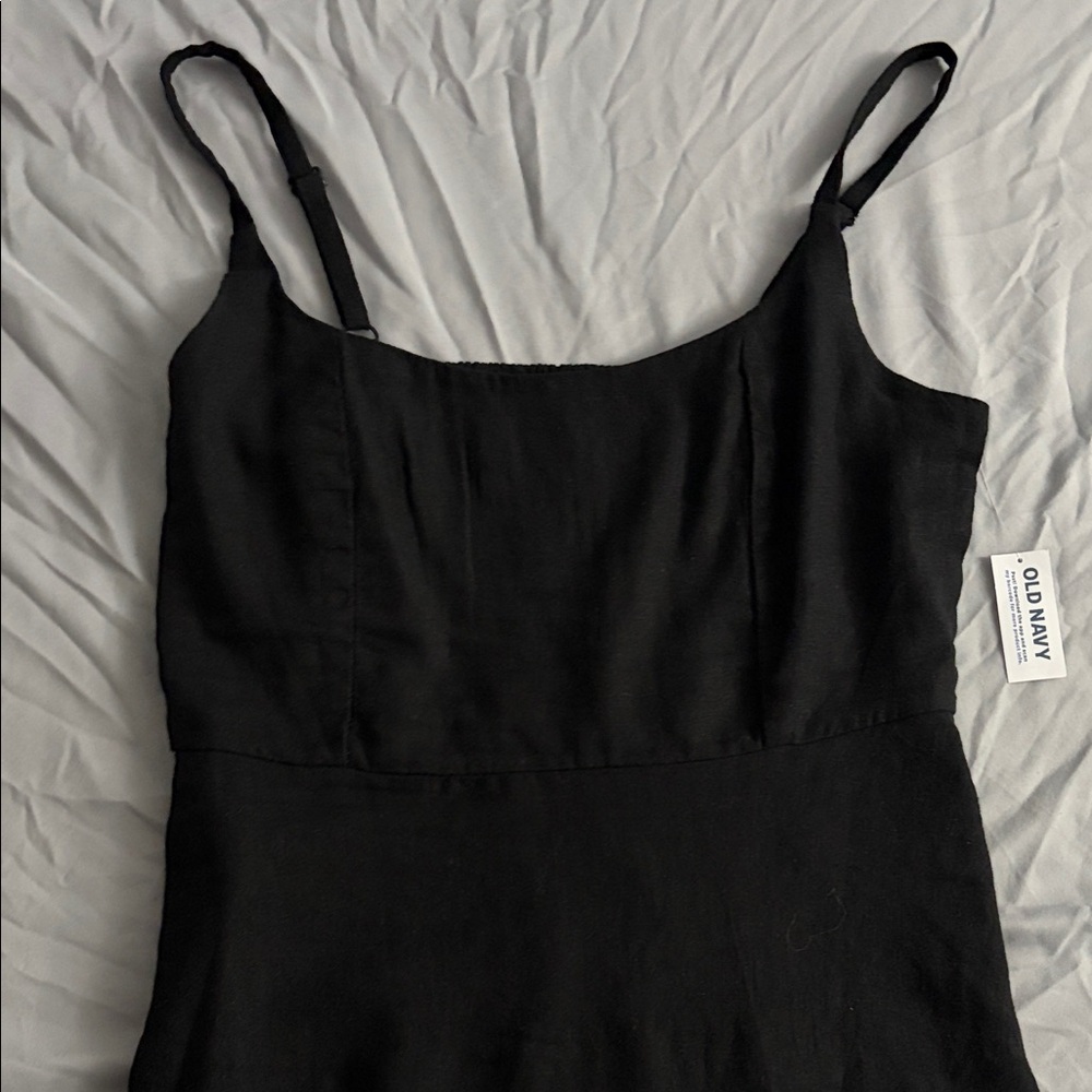 Old Navy Elegant Black Spaghetti Strap Dress